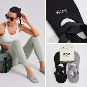 Calcetines yoga-pilates antideslizantes Pack 2 