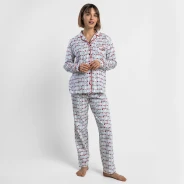 Pijama camisero mujer manga larga Snoopy