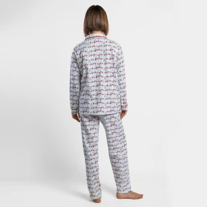 Pijama camisero mujer manga larga Snoopy