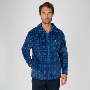 Bata corta hombre coralina estampada