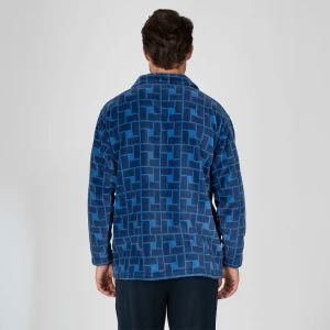 Bata corta hombre coralina estampada