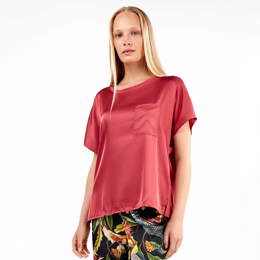 Camiseta manga corta mujer viscosa