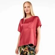 Camiseta manga corta mujer viscosa