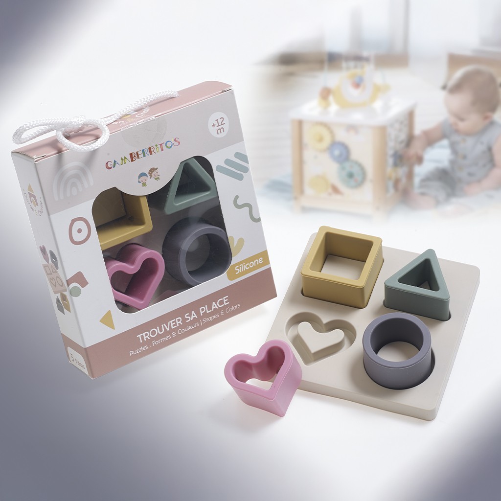 Juego educativo de bebe para clasificar formas 