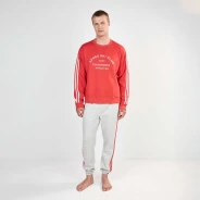 Pijama largo hombre estilo deportivo