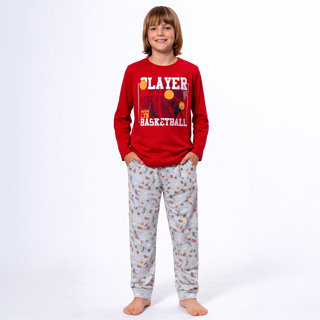 Pijama ni&ntilde;o manga larga algodon fino entretiempo