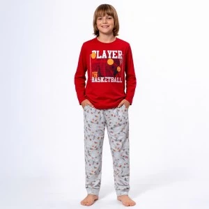 Pijama ni&ntilde;o manga larga algodon fino entretiempo