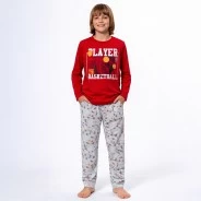 Pijama ni&ntilde;o manga larga algodon fino entretiempo