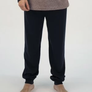 Pijama hombre manga larga con pu&ntilde;o