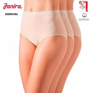 Braga alta x3 algod&oacute;n sin costuras Maxi Esencial