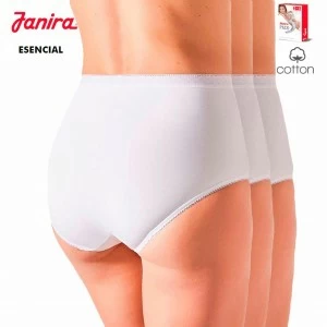 Braga alta x3 algod&oacute;n sin costuras Maxi Esencial