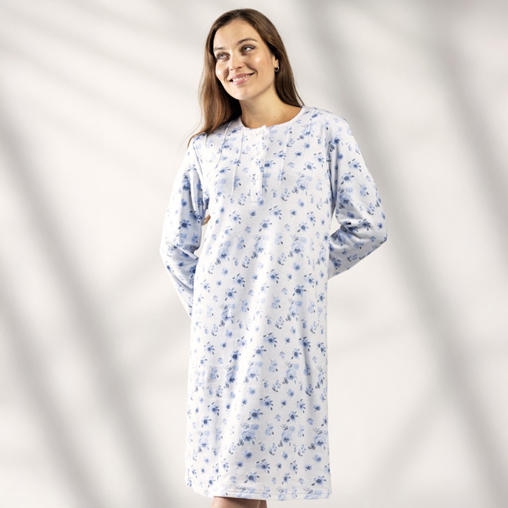 Camisón largo mujer estampado flores