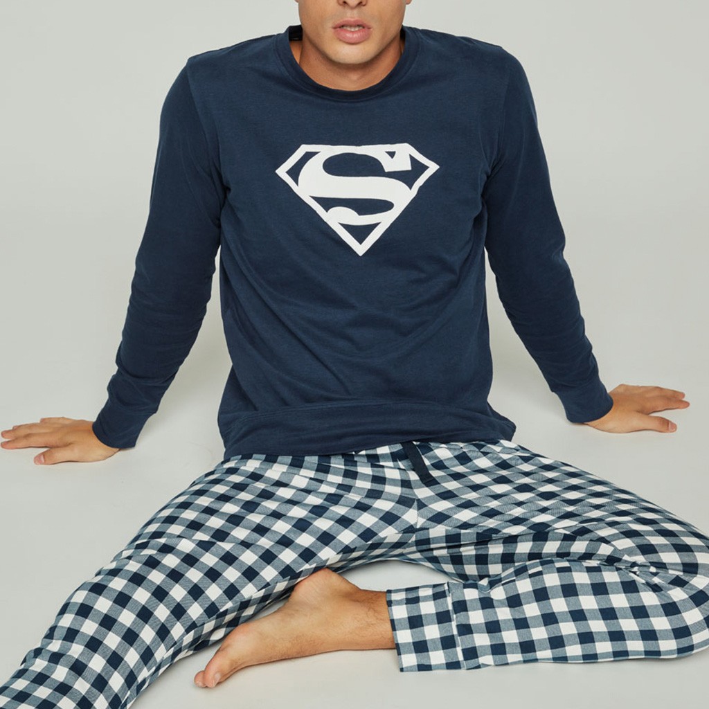 Pijama largo hombre Superman