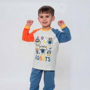 Pijama algod&oacute;n ni&ntilde;o Robots