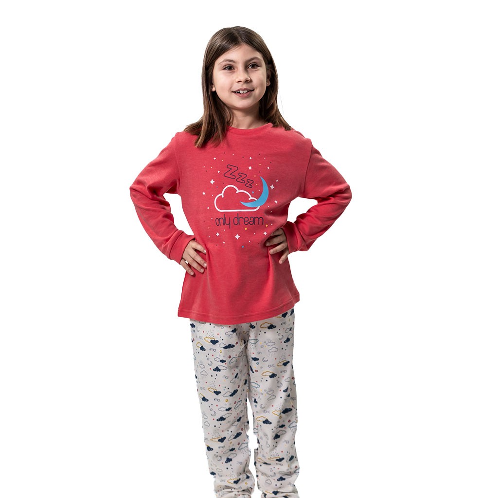 Pijama niña juvenil manga larga