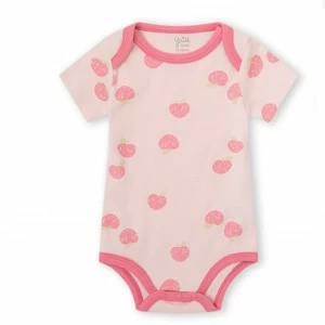 Body beb&eacute; manga corta estamapado fresas pack 2