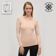 Camiseta termal mujer interior polar afelpado