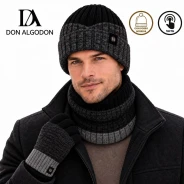 Conjunto de gorro, braga cuello y guantes en caja