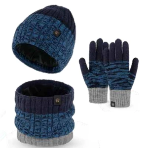 Conjunto de gorro, braga cuello y guantes en caja