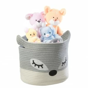 Cesto multiusos con carita de animal