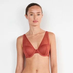 Sujetador bralette mujer semitransparente.