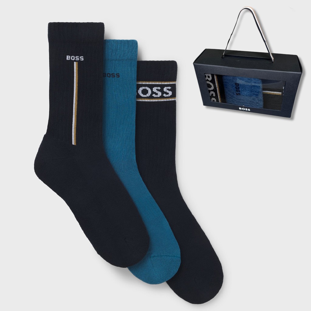 Calcetín fantasia en pack de 3 pares logos 