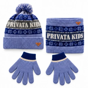 Conjunto infantil gorro, braga cuello y guantes