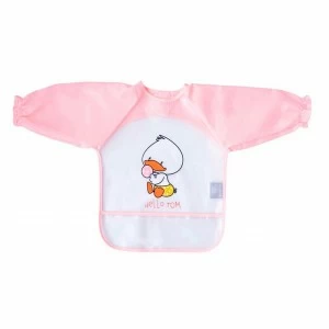 Babero bebe bolsillo anti migas manga larga 