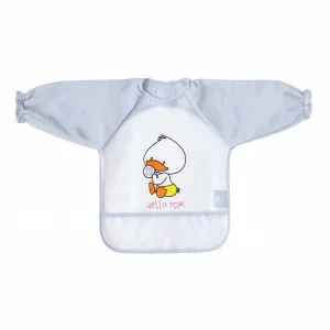 Babero bebe bolsillo anti migas manga larga 
