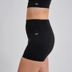 Short deportivo de talle alto en microfibra