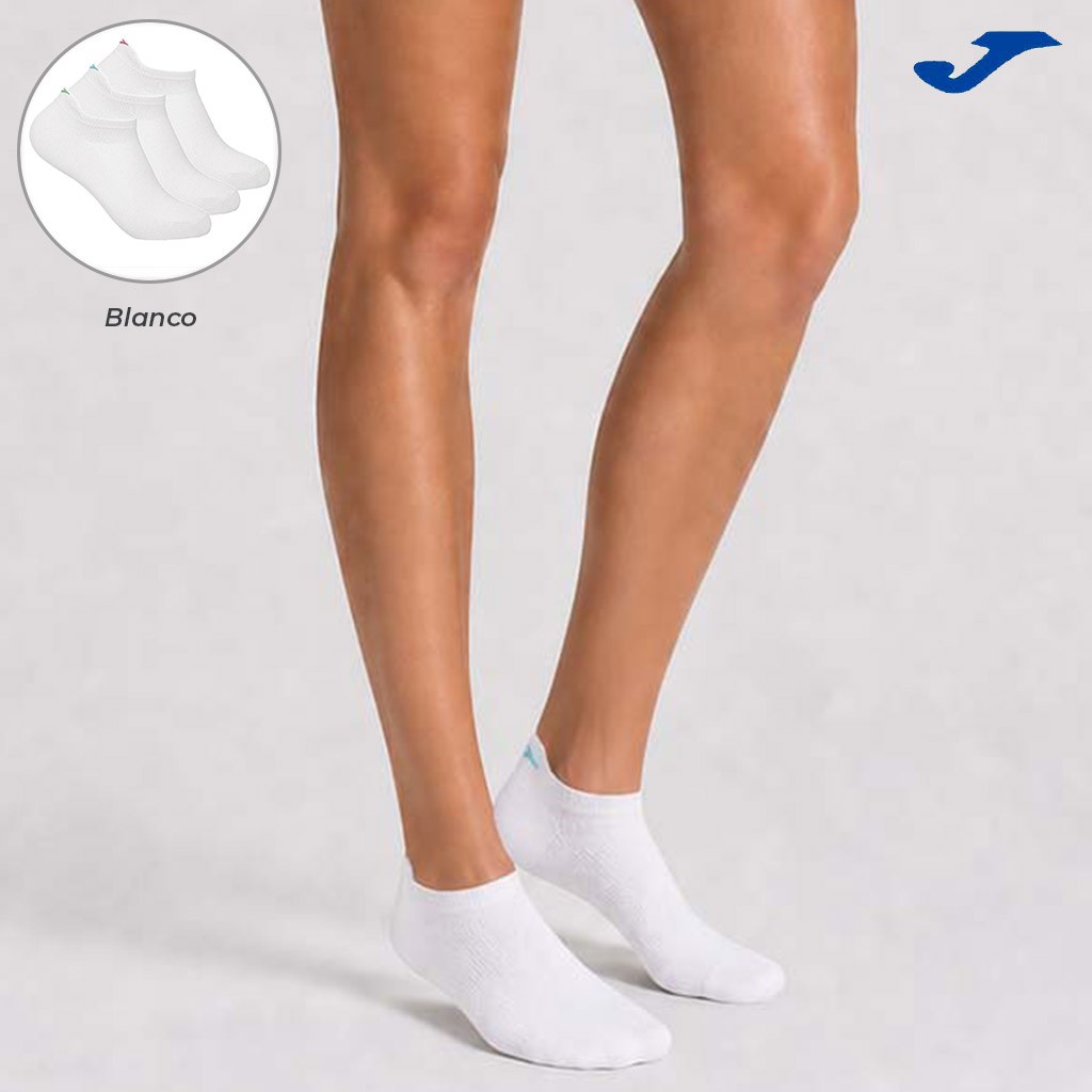 Calcetin mujer invisible x3 talon antiroce algod&oacute;n