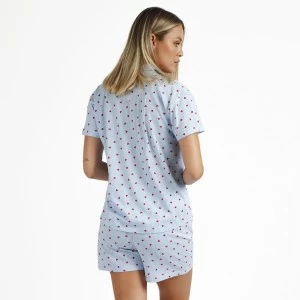 Pijama mujer abierto manga corta