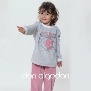 Pijama ni&ntilde;a tundosado rosa