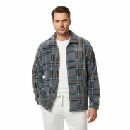 Bata corta hombre coralina cuadros