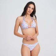 Conjunto ba&ntilde;o mujer triangulo estampado