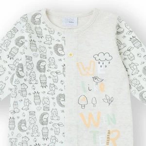 Pijama algod&oacute;n bebe con estampado bosque