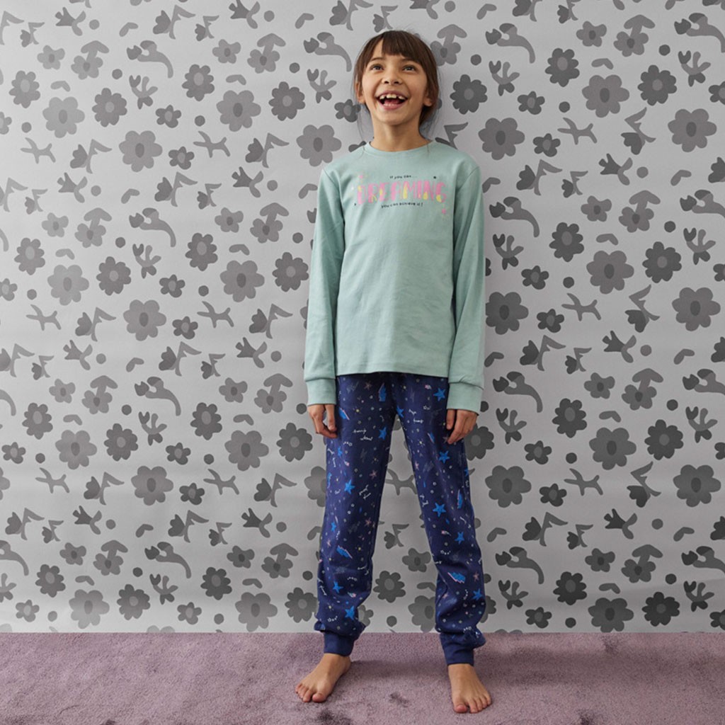 Pijama algodón niña fantasía 