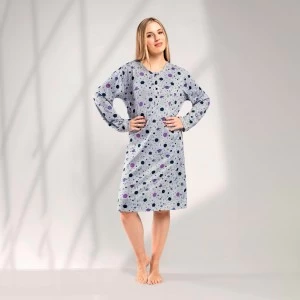 Camis&oacute;n mujer manga larga cuello botones