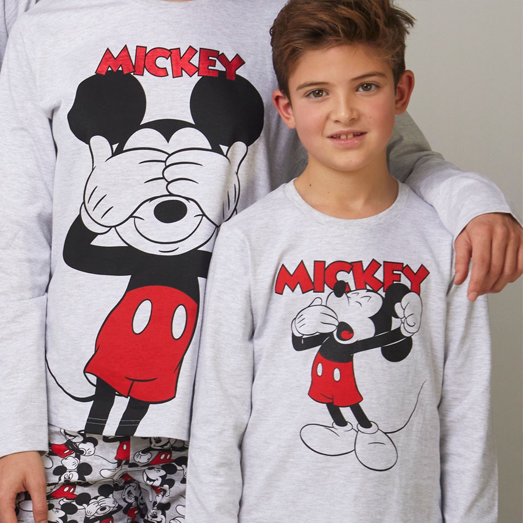 Pijama niño manga larga Mickey