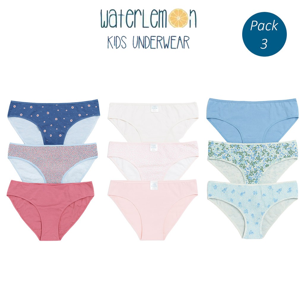 Braga midi mujer pack x 3 algodón elástico