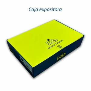 Calcet&iacute;n jeans en cajita exposiora 6 pares