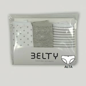 Braga algod&oacute;n estampada pack 3