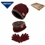 Conjunto gorro braga y guantes