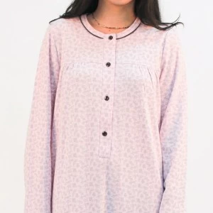 Camis&oacute;n cl&aacute;sico mujer estampado manga larga
