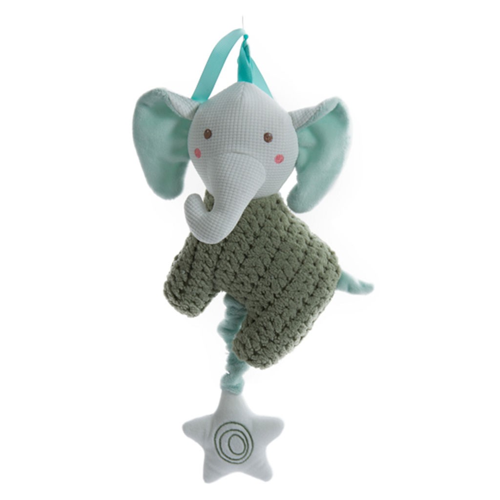 Peluche elefante musical de cuna