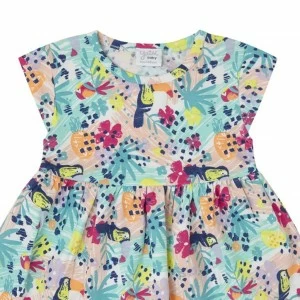 Vestido beb&eacute; algod&oacute;n estampado