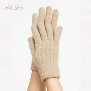 Guantes mujer con grecas en tejido c&aacute;lido.