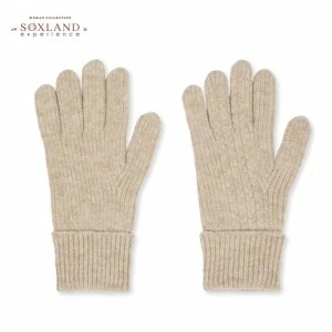 Guantes mujer con grecas en tejido c&aacute;lido.