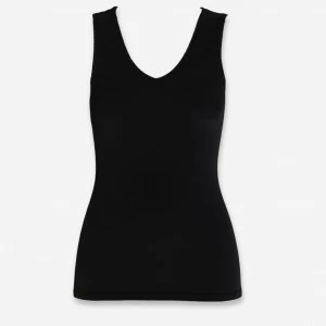Camiseta mujer tirante ancho algod&oacute;n el&aacute;stico