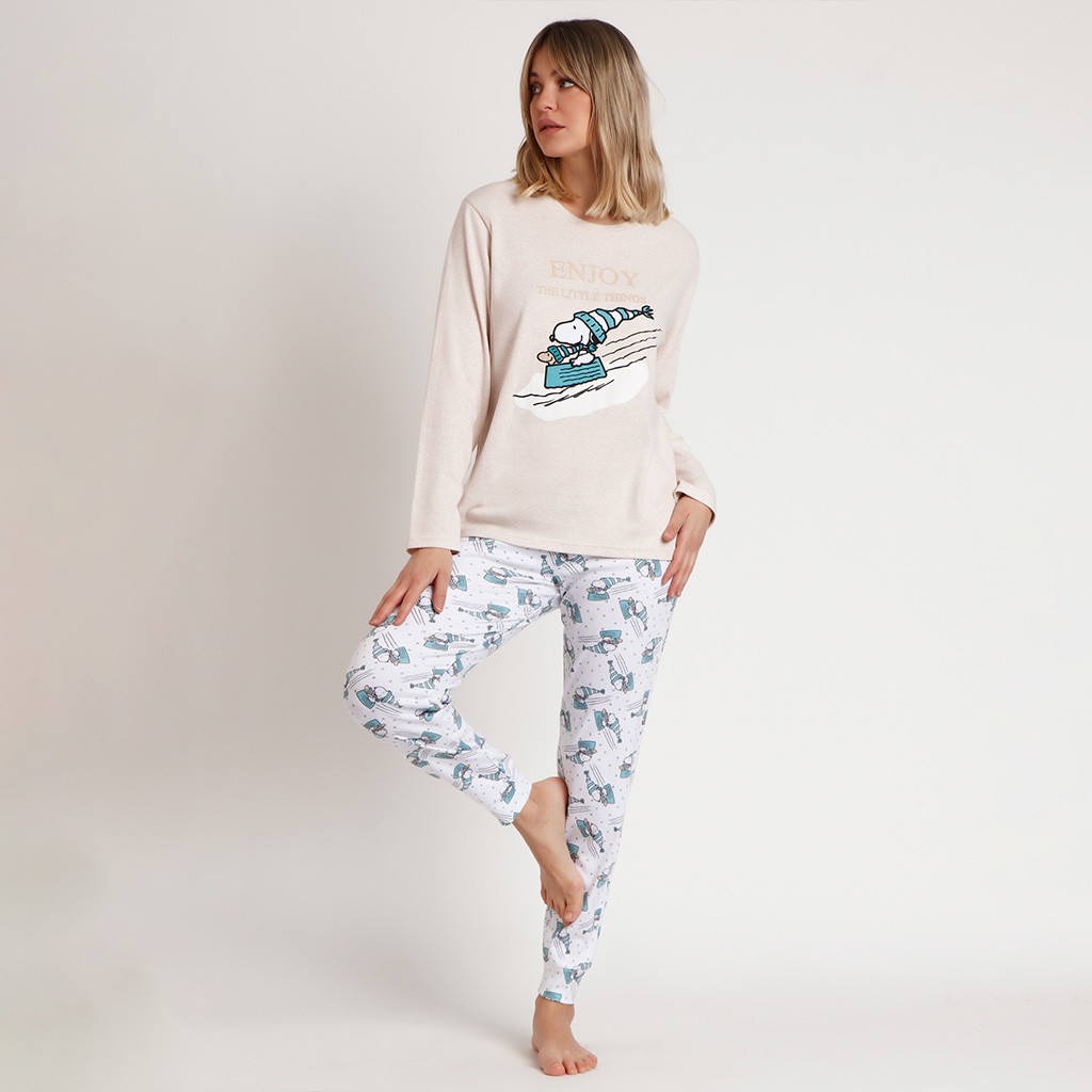 Pijama mujer manga larga Snoopy